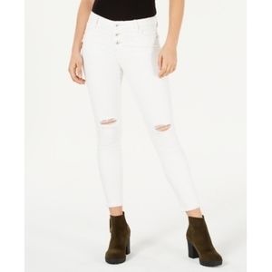 Vanilla Star White Ripped Skinny Jeans, Size 11